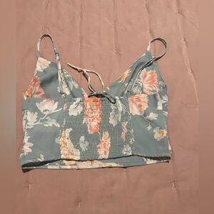 Abercrombie & Fitch Floral Skirt Set - Gray and Peach
